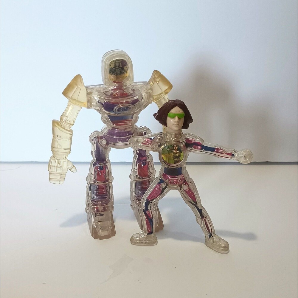 McDonalds 2003 Happy Meal Spy Kids 3-D Game Over Carmen Cortez Robot 2 Pack